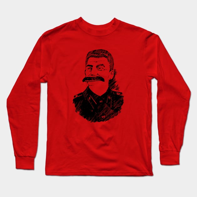 Joseph Stalin Long Sleeve T-Shirt by MrPlow